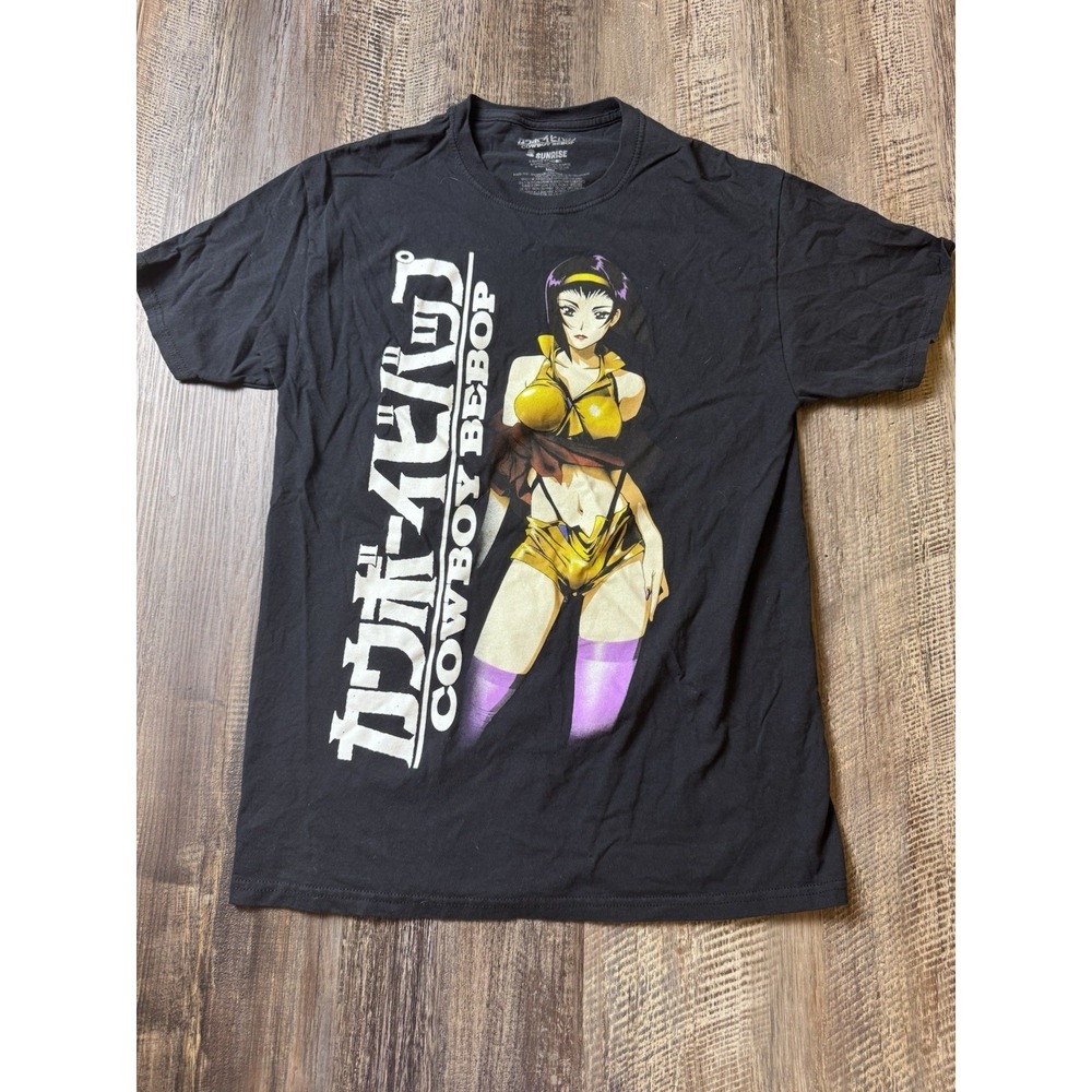 Cowboy Bebop Logo With Faye Anime Officially Licensed Adult T-Shirt Size M